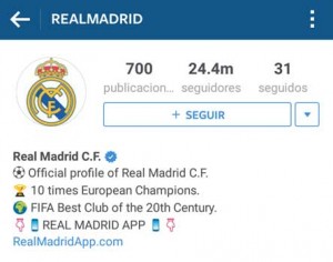 real madrid instagram