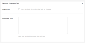 wordpress pixel facebook