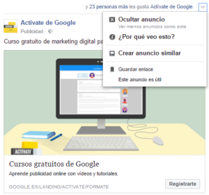 ejemplo anuncio facebook